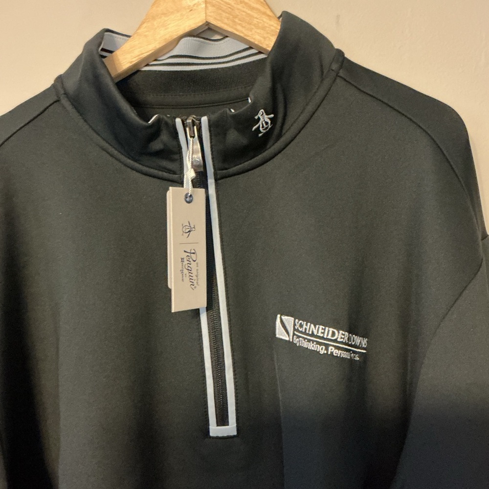 Original Penguin Black Quarter-Zip Pullover - Picture 2 of 8